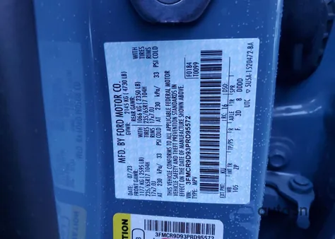 2023 Ford Bronco Sport Badlands z USA, uszkodzony, nr VIN 3FMCR9D93PRD95572